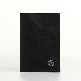 Обложка для паспорта, TEXTURA, цвет чёрный