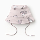 Чепчик (панамка) Крошка Я "Зайчик", серый, р.46 - фото 24704804