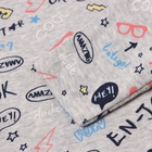 Боди детское с длинным рукавом, цвет сверый меланж, рост 74 см (6-9 мес) - фото 24657677