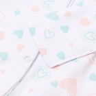 Комбинезон детский с закрытыми ножками, цвет белый, рост 62 см (1-3 мес) - фото 24690813