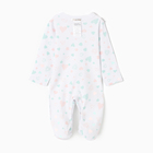 Комбинезон детский с закрытыми ножками, цвет белый, рост 62 см (1-3 мес) - фото 24690815