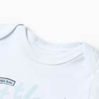 Боди детское с коротким рукавом, цвет голубой, рост 74 см - фото 24690842