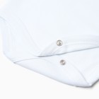 Боди детское с коротким рукавом, цвет голубой, рост 74 см - фото 24690844