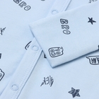 Комбинезон детский с закрытыми ножками, цвет голубой, рост 74 см - фото 24681568