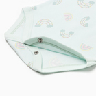 Боди с длинным рукавом, цвет ментол, рост 56 см (0-1 мес) - фото 24681573