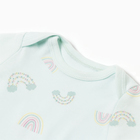 Боди с длинным рукавом, цвет ментол, рост 80 см (9-12 мес) - фото 24681583