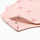 Боди с длинным рукавом, цвет розовый, рост 56 см - фото 24681588