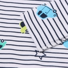 Боди детское с длинным рукавом, цвет синий/полоска, рост 74 см (6-9 мес) - фото 24681608