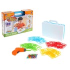 УЦЕНКА Пластмассовый конструктор в чемоданчике «Создавай и играй», с электрическим шуруповёртом, 106 деталей 10667548