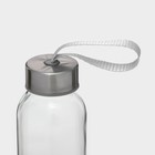 Бутылка для воды стеклянная в чехле «Банни», 300 мл, h=17 см - Фото 4