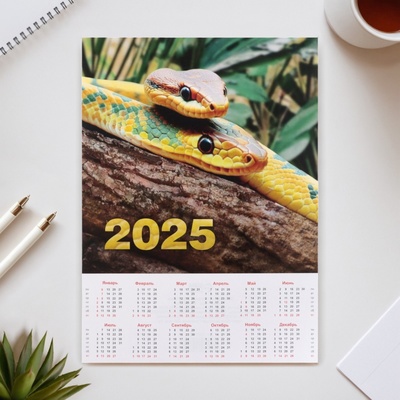 Календарь листовой "Символ года - 6" 2025 год, А4