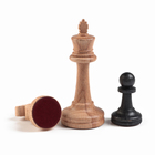 Шахматы "Классические", деревянная доска 37 х 37 см, король h-9 см, пешка h-4.4 см - Фото 6