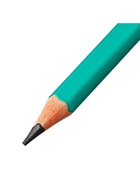Карандаш чернографитный Calligrata, HB, с ластиком, шестигранный, пластиковый, зелёный корпус - Фото 4