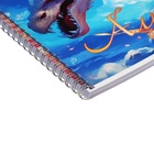 Альбом для рисования А4, 40 листов на гребне "Белый дракон", обложка мелованный картон, выборочный УФ-лак, блок 100 г/м2 - фото 24716070