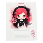 Тетрадь 18 листов в клетку "Модницы", обложка мелованный картон, выборочный УФ-лак, блок 60 г/м2, 5 видов, МИКС (комплект 20 шт) - фото 25285035