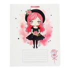 Тетрадь 18 листов в клетку "Модницы", обложка мелованный картон, выборочный УФ-лак, блок 60 г/м2, 5 видов, МИКС (комплект 20 шт) - фото 25285036