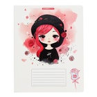 Тетрадь 18 листов в клетку "Модницы", обложка мелованный картон, выборочный УФ-лак, блок 60 г/м2, 5 видов, МИКС (комплект 20 шт) - фото 25285039