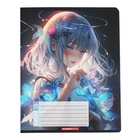 Тетрадь 24 листа в клетку "Нимфы", обложка мелованный картон, глиттер, блок 60 г/м2, 5 видов, МИКС (комплект 20 шт) - фото 25285051