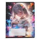 Тетрадь 24 листа в клетку "Нимфы", обложка мелованный картон, глиттер, блок 60 г/м2, 5 видов, МИКС (комплект 20 шт) - фото 25285052