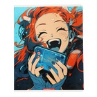 Тетрадь 40 листов в клетку "Аниме Девочки", обложка мелованный картон, УФ-лак, блок 60 г/м2, 5 видов, МИКС - фото 24716085