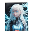 Тетрадь 40 листов в линейку "Аниме Девушка фэнтези", обложка мелованный картон, УФ-лак, блок 60 г/м2, 5 видов, МИКС - фото 24716088