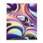 Тетрадь 48 листов в клетку "Нежные разводы", обложка мелованный картон, SoftTouch, блок 60 г/м2, 5 видов, МИКС - фото 24716102