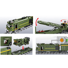 Конструктор ЖД «Военный Поезд», работает от батареек, 1174 детали, уценка 10669802