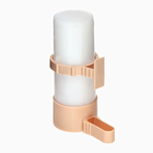 Поилка для птиц пластиковая, 60мл (матовая колба) бежевая - фото 24667609