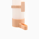 Поилка для птиц пластиковая, 60мл (матовая колба) бежевая - фото 24667611