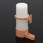 Поилка для птиц пластиковая, 60мл (матовая колба) бежевая - фото 24667612