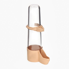 Поилка для птиц, ЕВРО высокий носик, 100мл, бежевая - фото 24667619