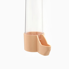 Поилка для птиц, ЕВРО высокий носик, 100мл, бежевая - фото 24667621