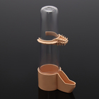 Поилка для птиц, ЕВРО высокий носик, 100мл, бежевая - фото 24667622