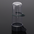 Поилка для птиц, ЕВРО большая 400мл, серая - фото 24667627