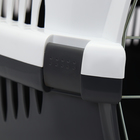 Переноска для животных на колёсах, до 15 кг  "Пижон" 58 х 41 х 36см, бело-серая 1023514 - фото 24667644