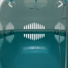 Переноска для животных, до 15 кг  "Пижон" 58 х 41 х 36см, нап.ремень, бело-бирюзовая - фото 24667659