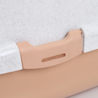 Туалет-домик для кошек, закрытый с дверцей 57 х 43 х 38 см, бежево-белый - фото 24667681