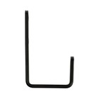 Держатель настенный, универсальный, 100х60х40х20, цвет черный - фото 24691000