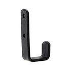 Держатель настенный, универсальный,  80х40х30х20, цвет черный - фото 24691019