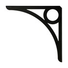 Кронштейн DECOR, 245х245, 2 шт, цвет черный - фото 24691039