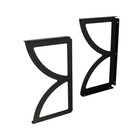Кронштейн DELТА, двойной, мод.2, 195х355, 2 шт, цвет черный - фото 321792997