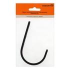 Крюк настенный, универсальный, 100х65х20, цвет черный - фото 24691079