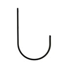 Крюк настенный, универсальный, 160х100х20, цвет черный - фото 24691086