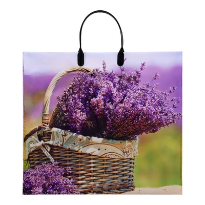 Пакет «Корзинка нежности», полиэтиленовый с пластиковой ручкой, 38×34 см, 90 мкм