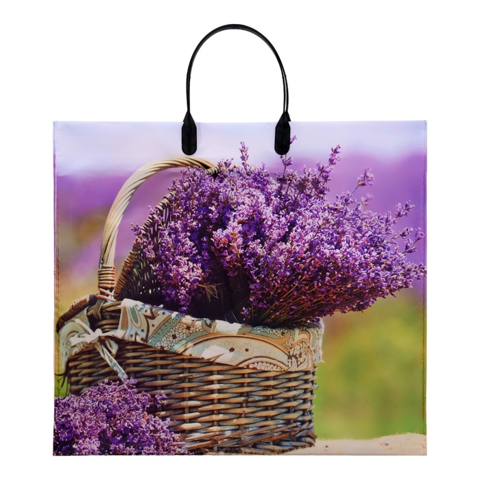 Пакет «Корзинка нежности», полиэтиленовый с пластиковой ручкой, 38×34 см, 90 мкм - Фото 1