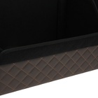 Органайзер кофр в багажник автомобиля Cartage саквояж, экокожа стеганая, 70×30×30 см, коричневый - Фото 7