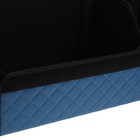 Органайзер кофр в багажник автомобиля Cartage саквояж, экокожа стеганая, 70х30х30 см, синий - Фото 7