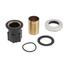 Смеситель для кухни ZEIN Z3425, силиконовый излив, картридж 35 мм, нерж. сталь, черный/сатин - Фото 9