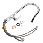 Смеситель для кухни ZEIN Z3784, однорычажный, вытяжной излив, аэратор 2 режима, хром - Фото 10