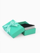 Коробочка подарочная под набор «Тиффани» с крупным бантом, 5×8×2,5, цвет тиффани (6 шт) - фото 808935639